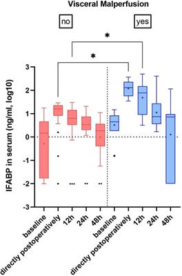 IFABP levels predict visceral malperfusion in the first hours after open thoracoabdominal aortic repair